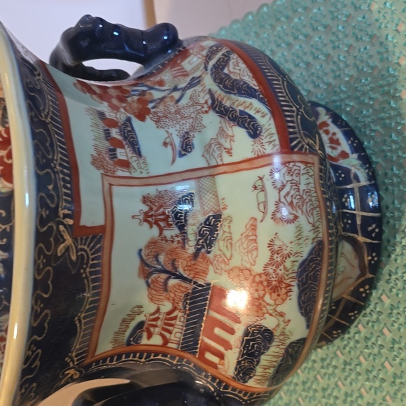 Vintage Victoria ware handpainted Japanese Jardinaire jar - Picture 11 of 11